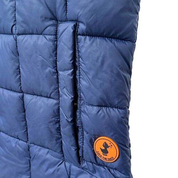 Save The Duck Men’s Quilted Giga Vest in Navy | Men's Large - Picture 3 of 7